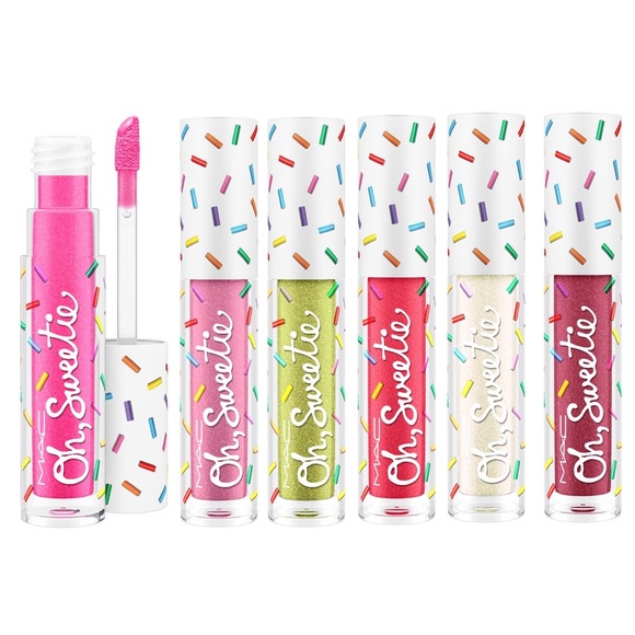 new MAC ★ Oh Sweetie Lip Topper Sheer Gloss ★ Key Lime ★ Green Metallic Lippy ★ - Picture 13 of 16